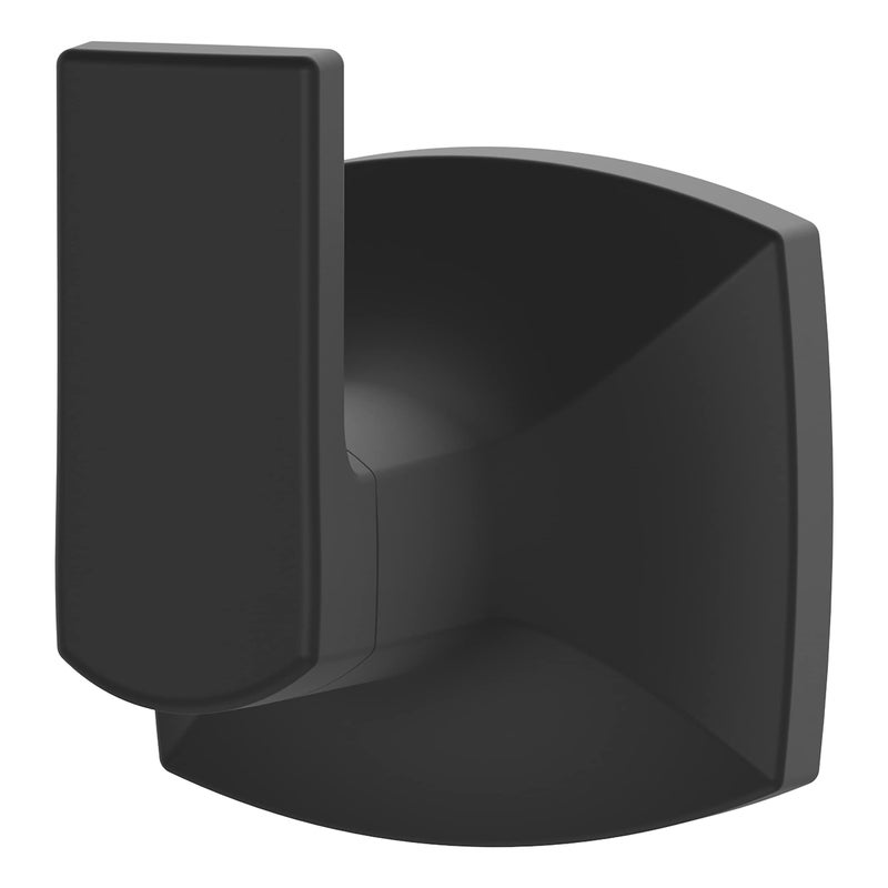 Pfister Vaneri Towel Hook, Bathroom Towel Hook, Wall-Mounted, Screw-In, Matte Black Finish, BRHVRI0B - Image 1